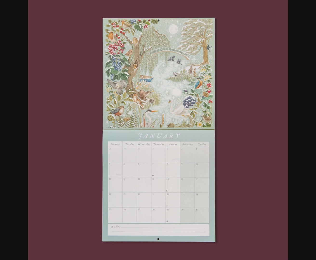 Into The Forest Wall Calendar 2027 CAL24 flip video