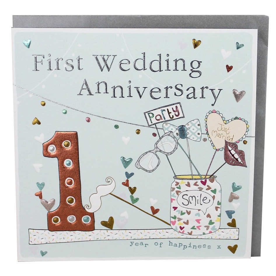 First Wedding Anniversary Card