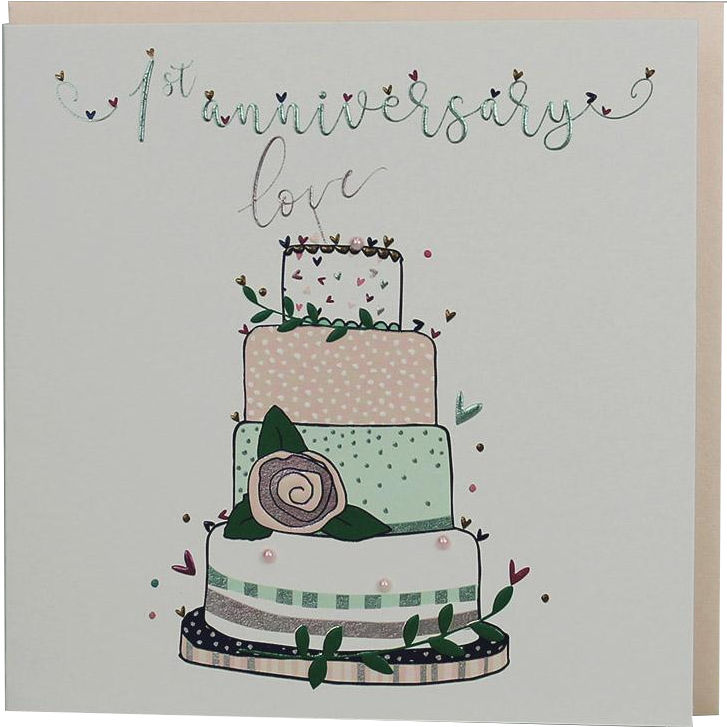 1st Wedding Anniversary card