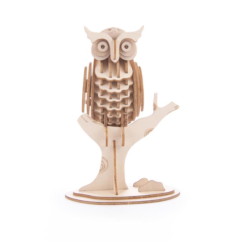 3D Wooden Puzzle Owl built