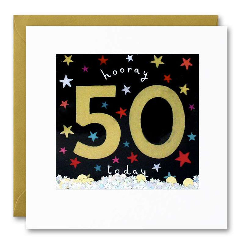 Shakies Birthday Card 50 Today Hooray