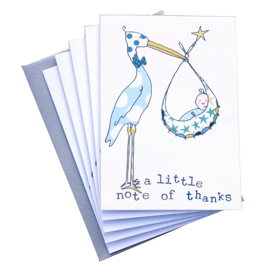 A Little Note Of Thanks Baby Boy 5 Mini Card Pack