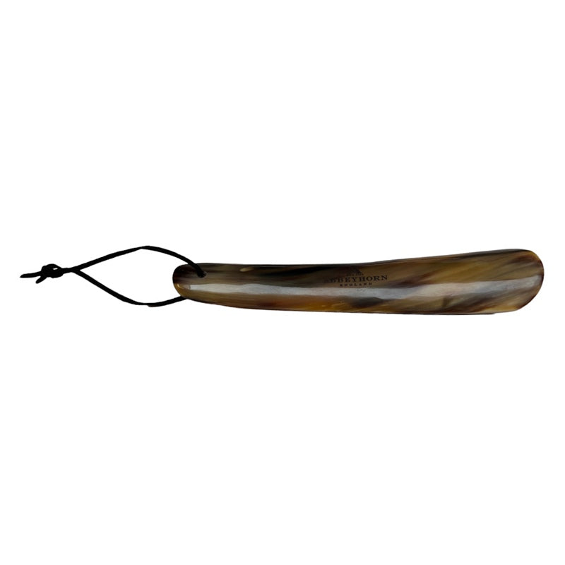 Abbeyhorn Horn Flat Shoehorn with Thong dark back