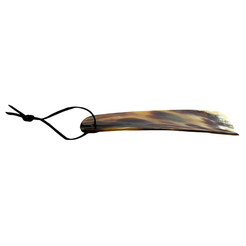 Abbeyhorn Horn Flat Shoehorn with Thong mixed front