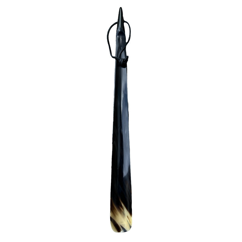 Abbeyhorn Horn Premium Shoehorn with Tip End dark frontack