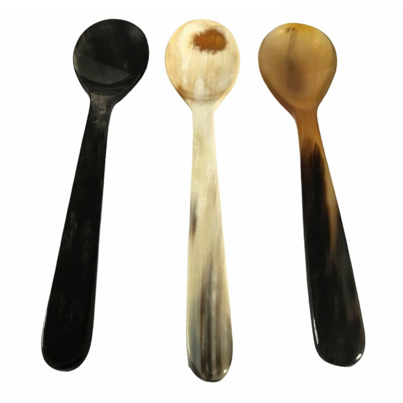 Abbeyhorn Natural Oxhorn Porridge Spoon colour selection