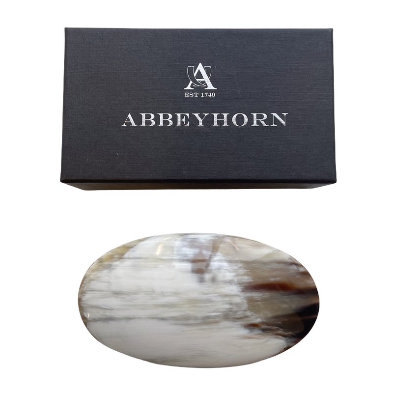 Abbeyhorn Oval Hair Brush with box
