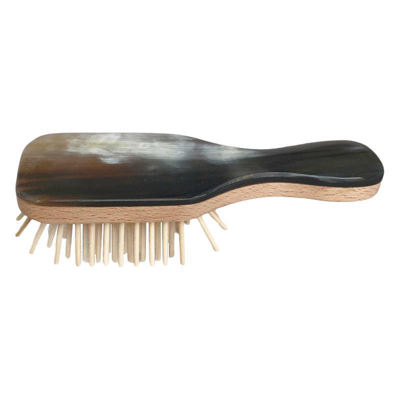 Abbeyhorn Oxhorn-backed Pocket Hair Brush main