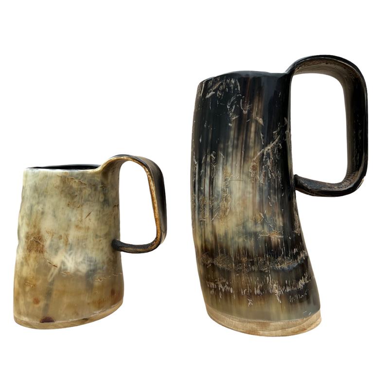 Abbeyhorn Soldiers Rough Oxhorn Mug Small & Medium front