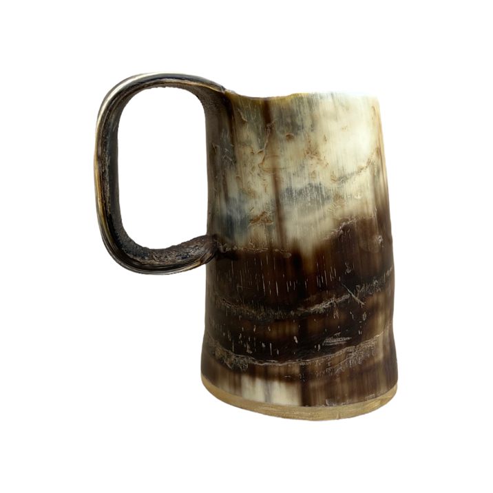 Abbeyhorn Soldiers Rough Oxhorn Mug Small Dark back