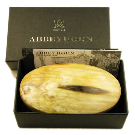 Abbeyhorn Oxhorn Oval Hairbrush HB1B in box