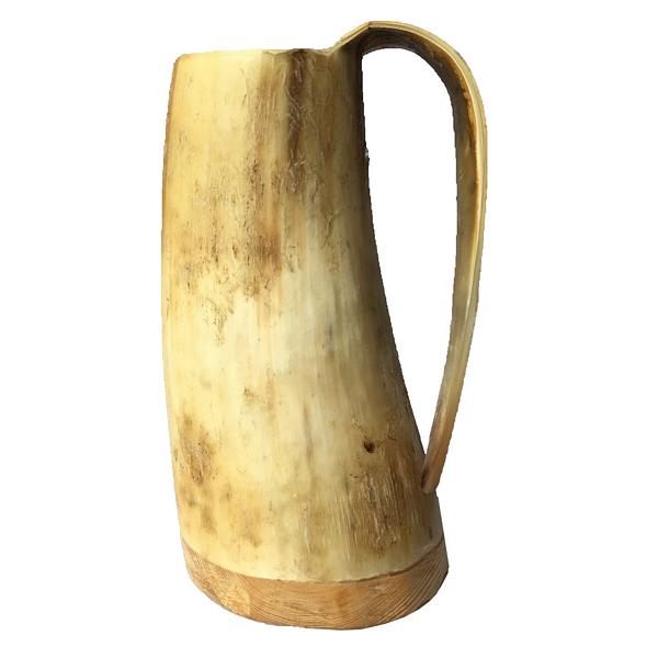 Abbeyhorn Soldier's Horn Mug With Tapered Handle light