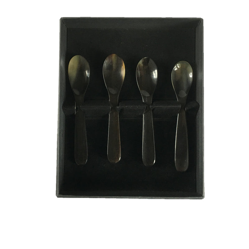 Horn Egg Spoons Set of 4