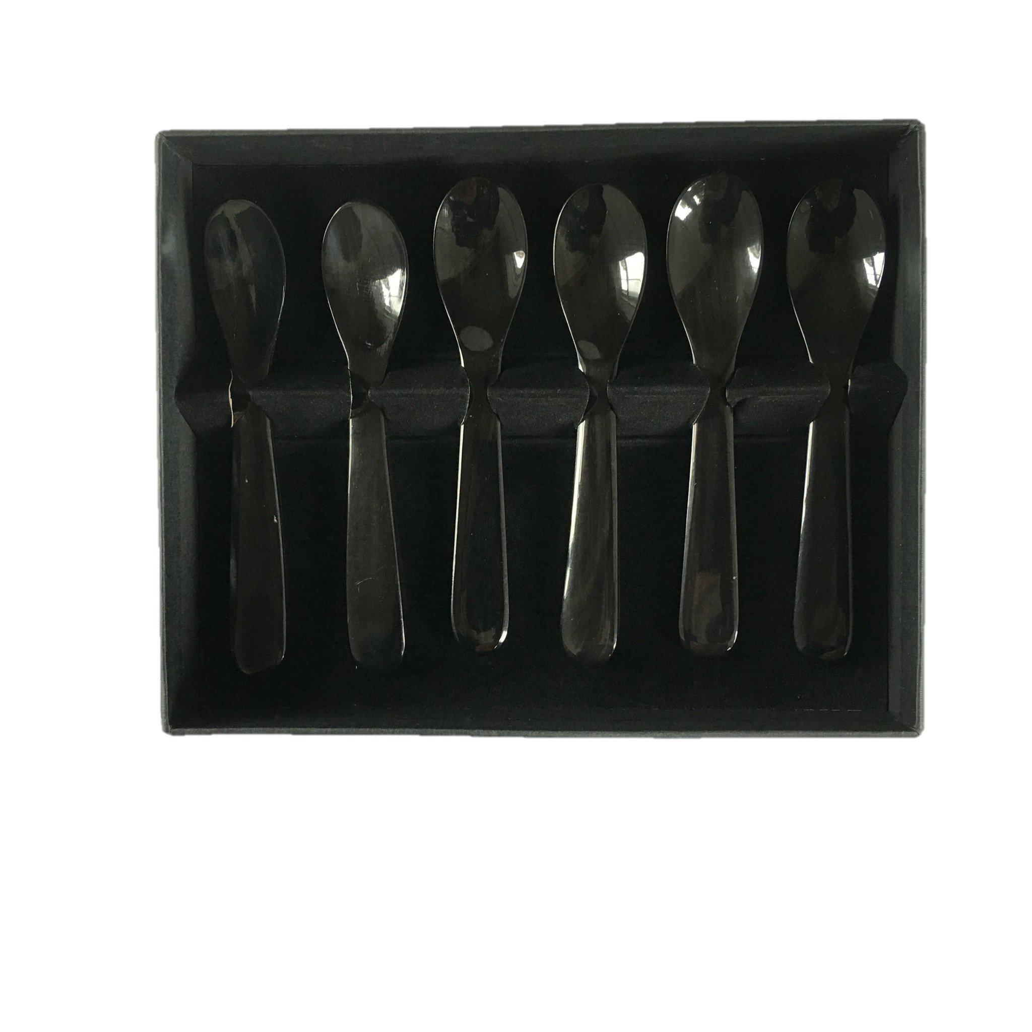 Horn Egg Spoons Set of 6