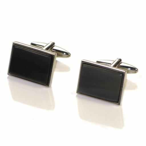 Abbeyhorn Oxhorn Cufflinks Rectangle