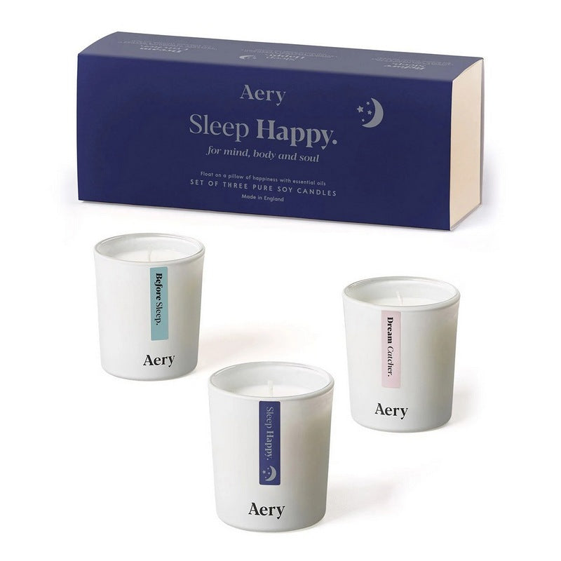 Aery Aromatherapy Gift Set of 3 Candles Sleep Happy AE0160 main