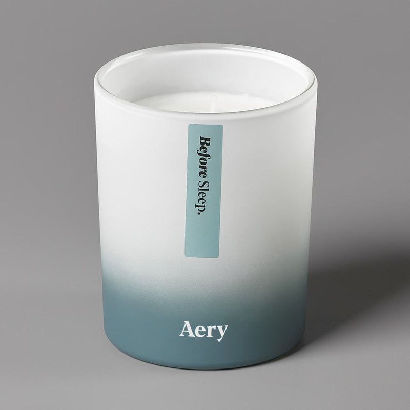 Aery Aromatherapy Scented Candle Before Sleep AE0003 on grey
