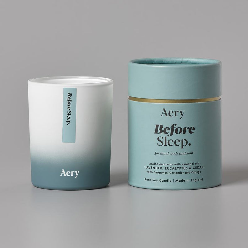 Aery Aromatherapy Scented Candle Before Sleep AE0003 with box