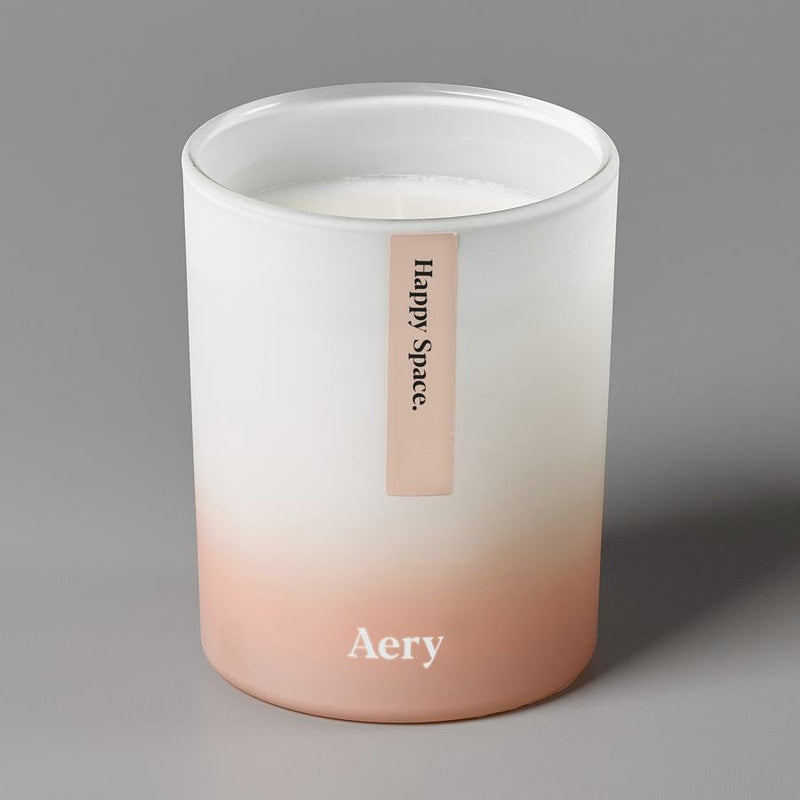 Aery Aromatherapy Scented Candle Happy Space AE0002 on grey