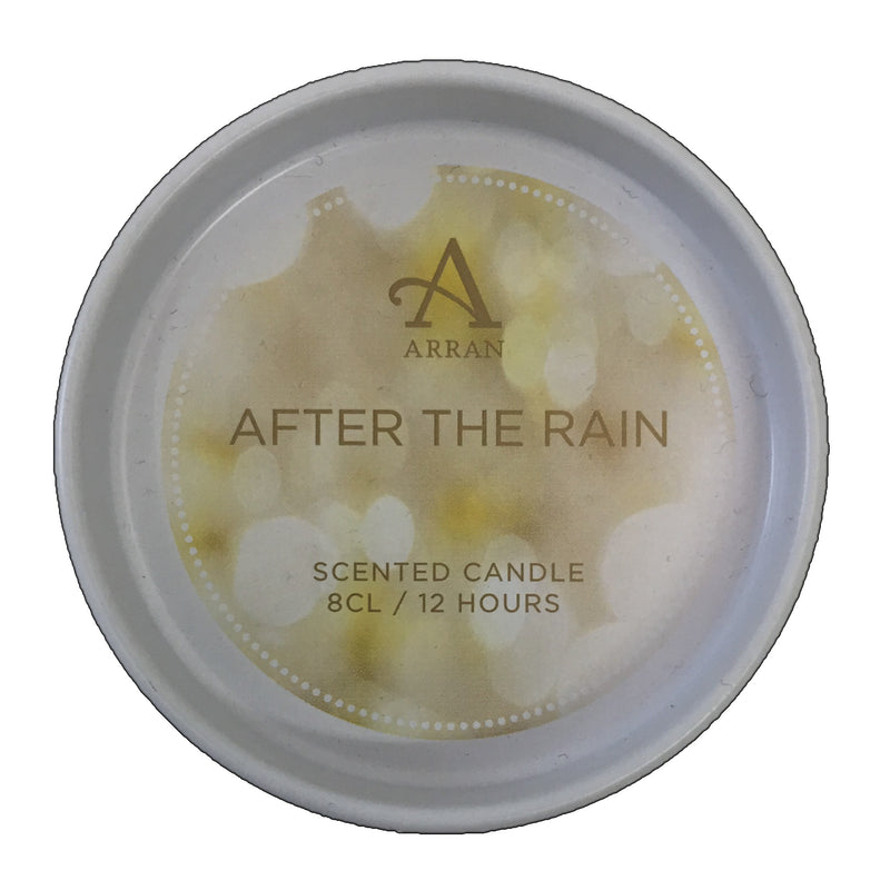 Arran After The Rain Scented Candle tin lid