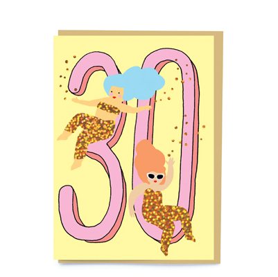 Age 30 Divas Birthday Card BD004