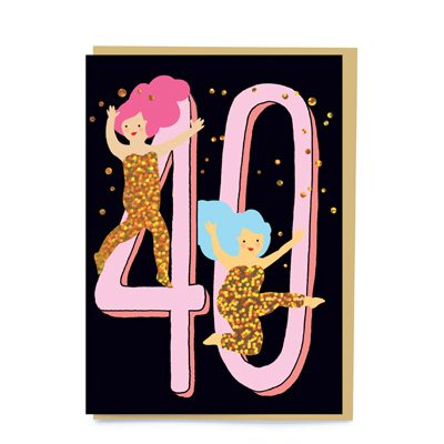 Age 40 Divas Birthday Card BD005