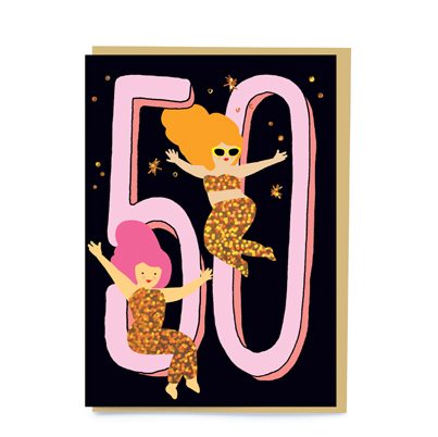 Age 50 Divas Birthday Card BD006
