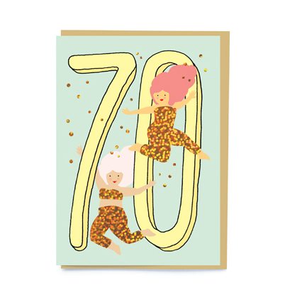 Age 70 Divas Birthday Card BD008