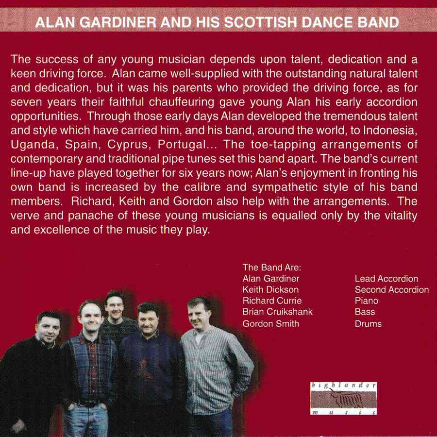 Alan Gardiner & His Scottish Dance Band - Scottish Dances Volume 7 CD inside booklet