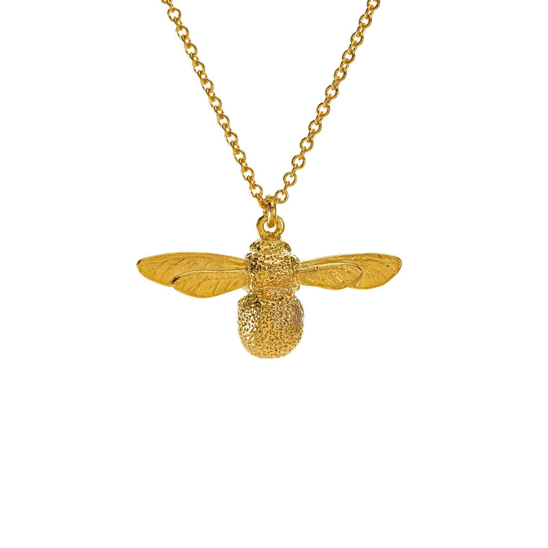 Alex Monroe Baby Bee Necklace Gold Plated BBN1-GP front