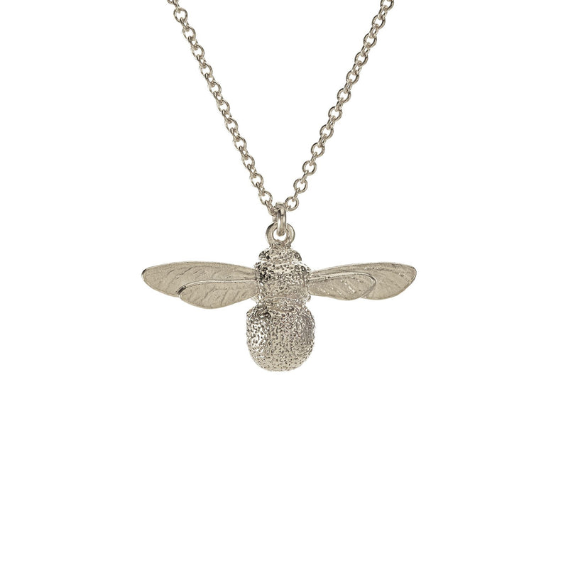 Alex Monroe Baby Bee Necklace Silver BBN1-S front