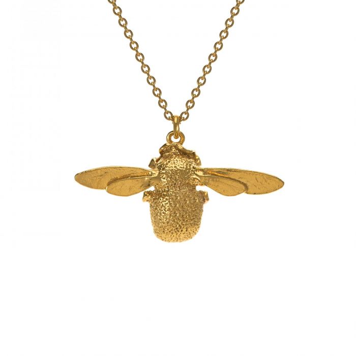 Alex Monroe Bumblebee Necklace Gold Plated OSN1-GP front