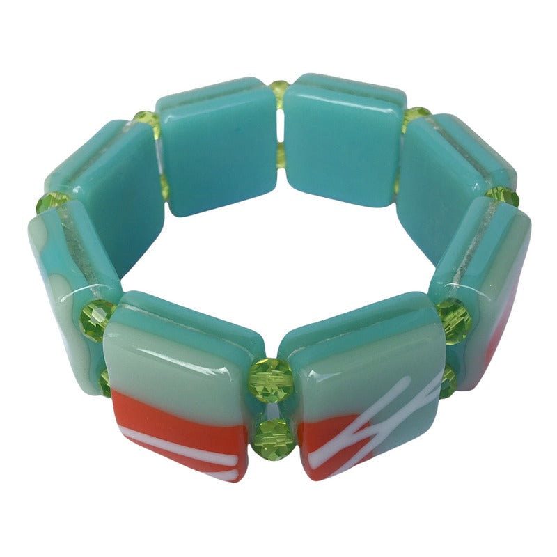 Alicia MacInnes Fused Glass Jewellery Artichoke Burst Bracelet main