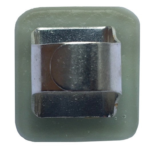 Alicia MacInnes Fused Glass Jewellery Spring Green Square Ring back