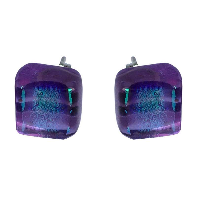 Alicia MacInnes Jewellery Cara Tartan Glass Stud Earrings 2