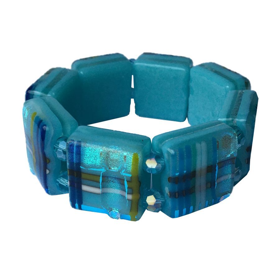 Alicia MacInnes Jewellery Tartan Glass Bracelet Skye