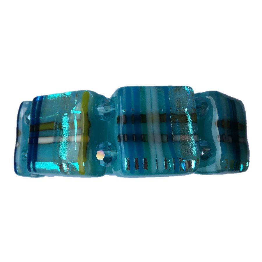 Alicia MacInnes Jewellery Tartan Glass Bracelet Skye side