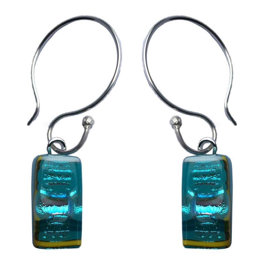 Alicia MacInnes Skye Tartan Fused Glass Earrings main