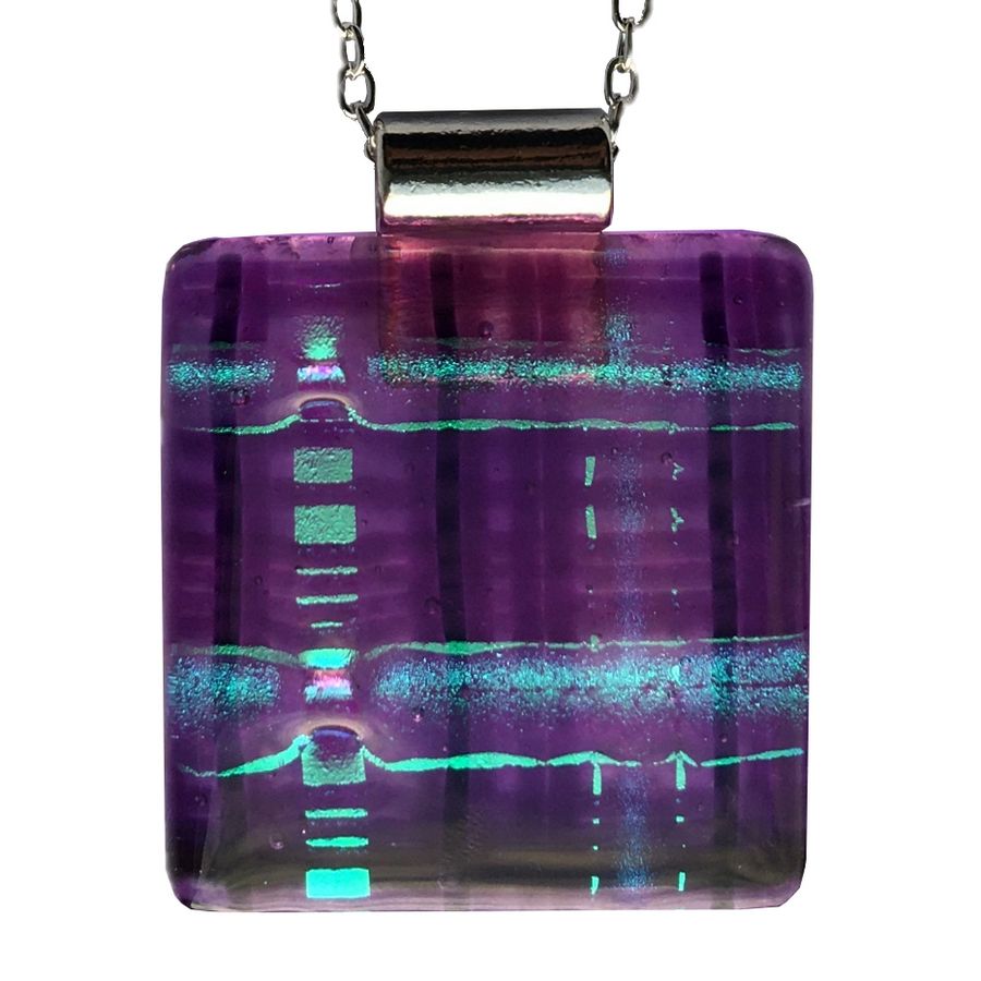 Alicia MacInnes Jewellery Cara Tartan Glass Pendant Necklace Main