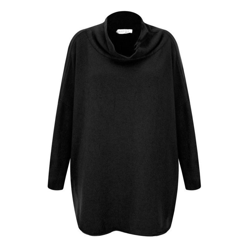 Amazing Woman Vera Oversized Jumper Black VERA-Black front