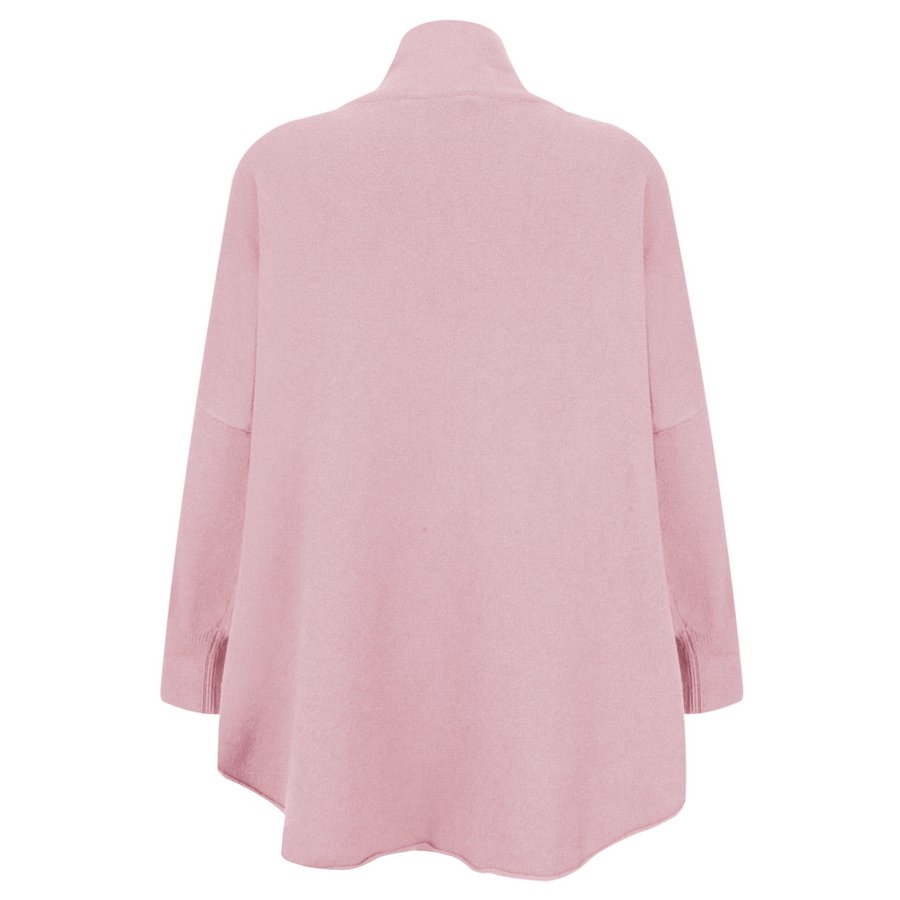 Amazing Woman Vera Oversized Knit Jumper Pale Pink back