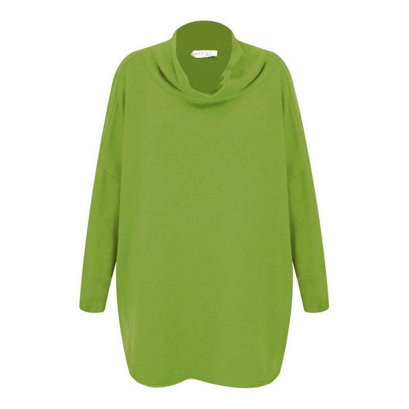Amazing Woman Vera Oversized Tunic Jumper Mojito Green front