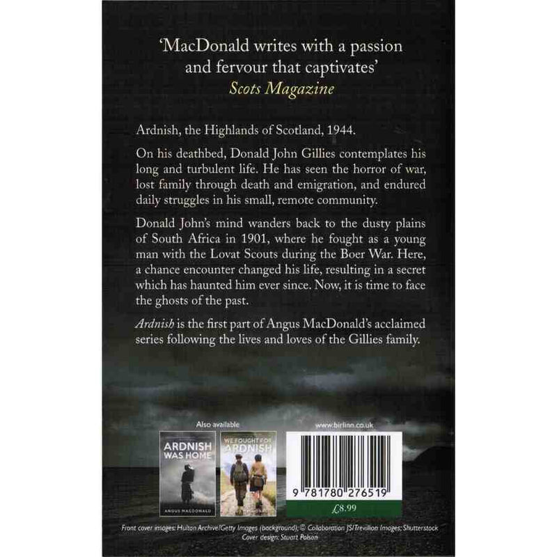 Angus macDonald - Ardnish paperback book back cover