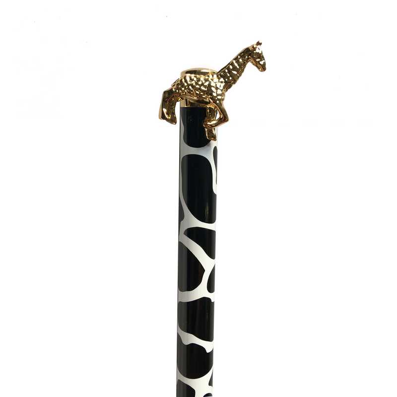Animal Patterned Twist-action Black Ink Ballpoint Pen Giraffe
