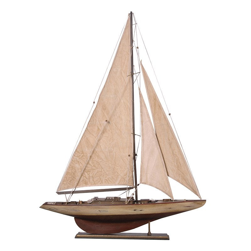 Antique Cream Sailed Yacht