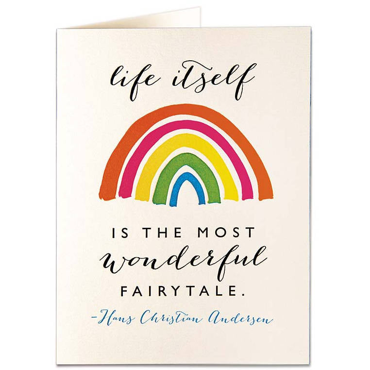 Life Itself Is The Most Wonderful Fairytale Greetings Card