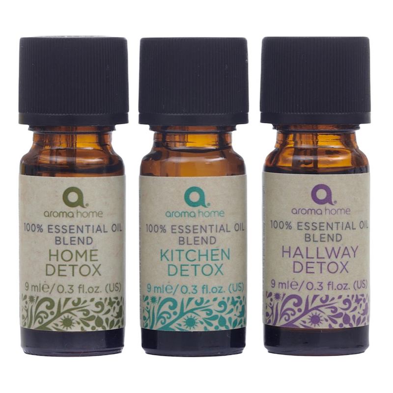 Aroma Home Home Detox Essential Oil Gift Pack contents