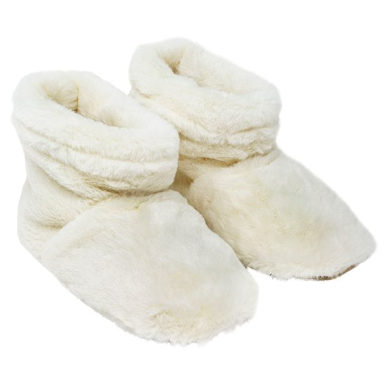 Aroma Home Microwaveable Faux Fur Slipper Boots Cream SS-18-001 main