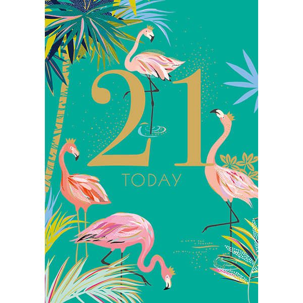 ArtFile 21 Today Flamingo Birthday Card SAMA02