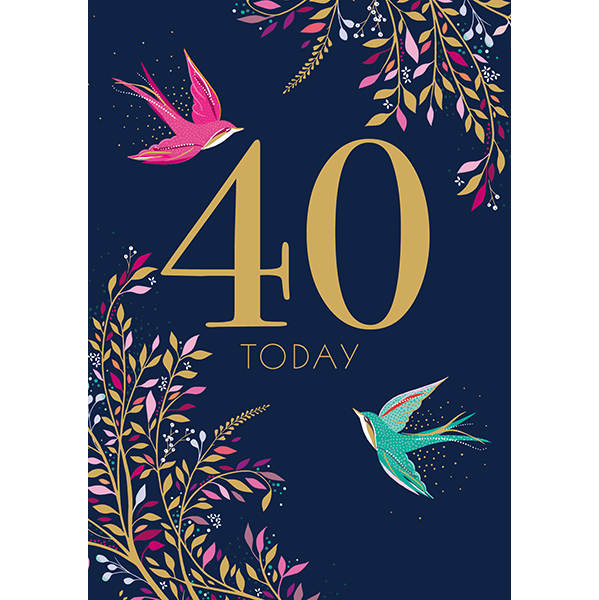ArtFile 40 Today Birds Birthday Card SAMA04